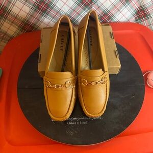 Gatsby Women's Brown Loafers with Gold Chain Detail